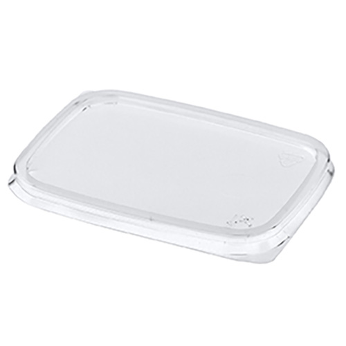 100 Deckel für Verpackungsbecher, PP eckig 0,6 cm x 8,1 cm x 10,8 cm transparent von Starpak