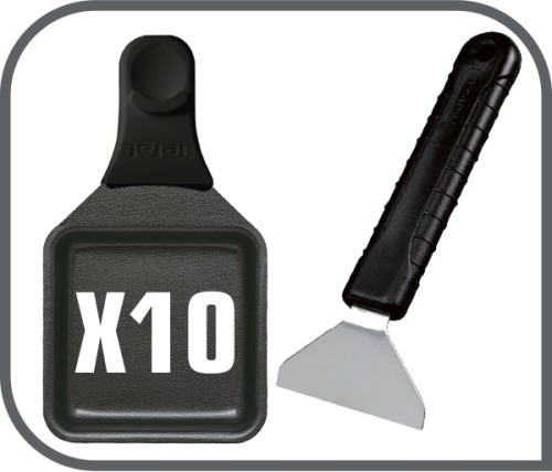 TEFAL RACLETTE-GRILL PIERRADE PR457B [10 Personen; 10 antihaftbeschichtete, spülmaschinengeeignete Pfännchen; Schaber