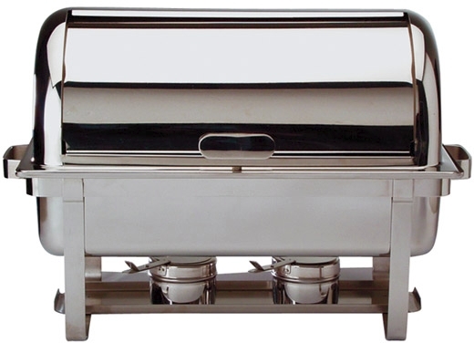 Rolltopdeckel 55 x 34 cm, H: 19,5 cm Edelstahl poliert 90° aufklappbar aus einem Teil tiefgezogen nachrüstbar für alle