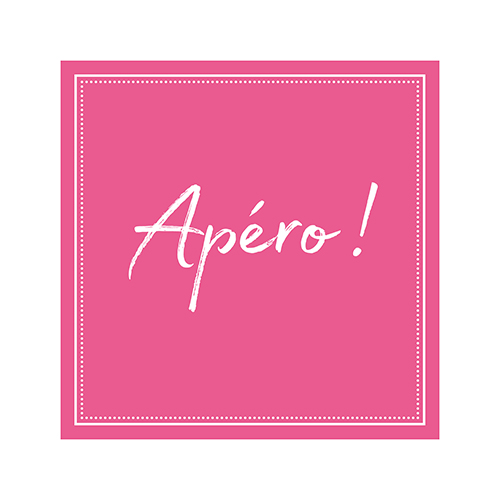 20 Servietten, 3-lagig 1/4-Falz 25 cm x 25 cm fuchsia "Apero" von PAPSTAR