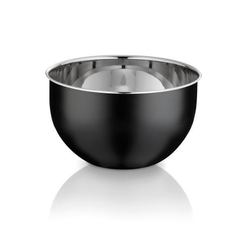 Kela Schüssel Edda aus Edelstahl 18/10, schwarz, Höhe ca. 110mm, Ø 180mm , Inhalt: 2 L