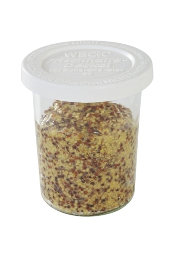 Weck-Frischhaltedeckel,5er Set Ø 7 cm Polyethylen, weiß Set bestehend aus 5 Deckeln für Rundrandgläser Ø 6 cm