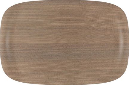 Roltex Speisetablett Earth Wave Art, 32 x 21 cm, warmes Holz