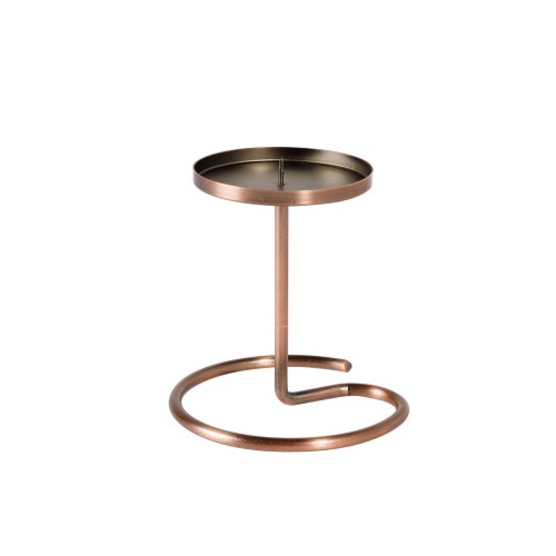 Duni Kerzenhalter Swirl 100 x Ø 100 mm Rustic Metal, 4 Stk/Krt (4 x 1 Stk)