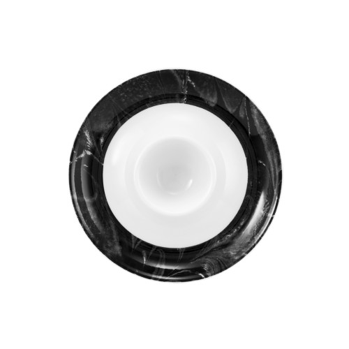 Seltmann Eierbecher mit Ablage, rund, Form: Coup Fine Dining, Dekor: 57423 Karma, hohe Kantenschlagfestigkeit, Made in Germany