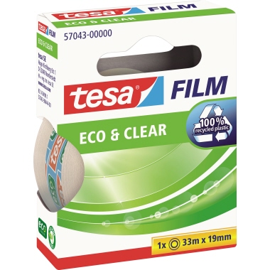 tesa® Klebefilm tesafilm® Eco  Clear 19 mm x 33 m (B x L) nicht beidseitig klebend ohne Lösungsmittel Polypropylen