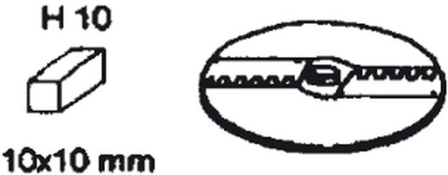 NEUMÄRKER Wellenschneidscheibe H 10 für Multi-Gemüse-Schneider