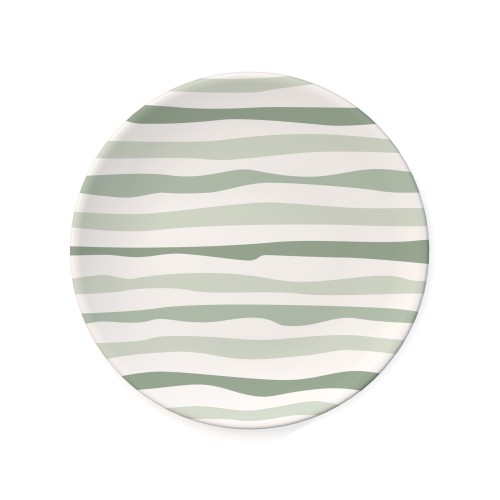 Ornamin Teller flach 414 Ø23,5cm Streifen salbei