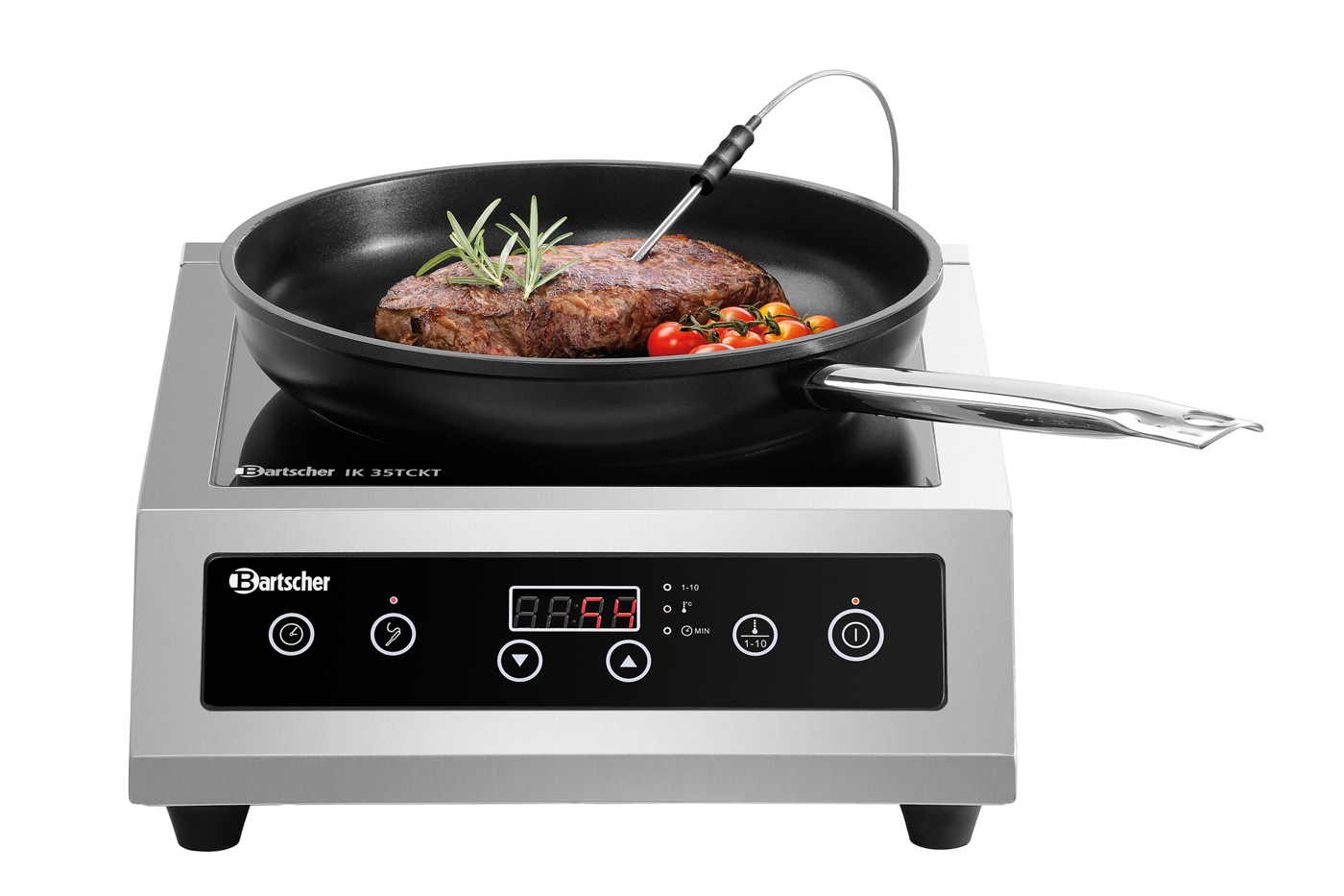Bartscher Induktionskocher IK 35TCKTF | AnzahlTemperaturstufen: 10 | Maße: 34 x 43 x 12,0 cm.Gewicht: 7,3 kg