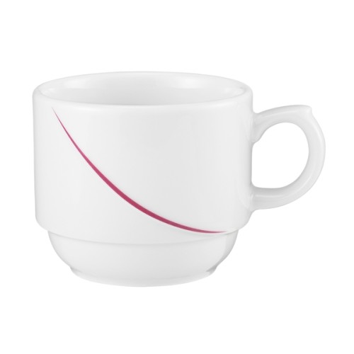 Seltmann Obere zur Milchkaffeetasse, Form: Laguna, Dekor: 34622 bordeaux Flanken