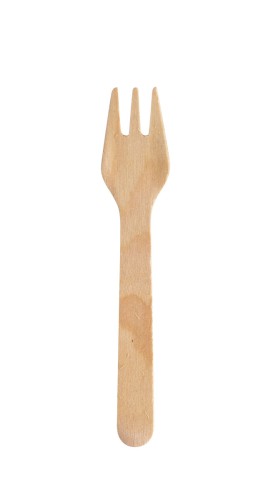 Duni Silva Mini-Gabel 9 cm Natürlich, 1000 Stk/Krt (10 x 100 Stk)