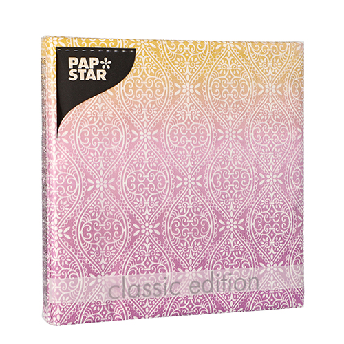 20 Servietten, 3-lagig 1/4-Falz 33 cm x 33 cm "Dreamy Marrakesch" von PAPSTAR