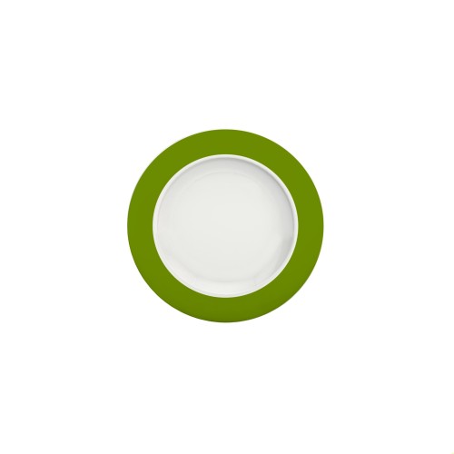 Ornamin Teller flach 1202, Ø15cm Rand grün