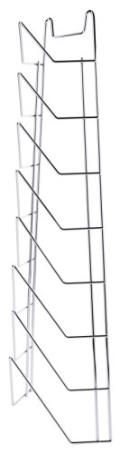 Deckelhalter für 8 Deckel, zur Wandmontage, hochglanzverchromt Höhe: 64 cm, Breite maximal: 23 cm, Ablagehöhe: 6 cm, Anzahl