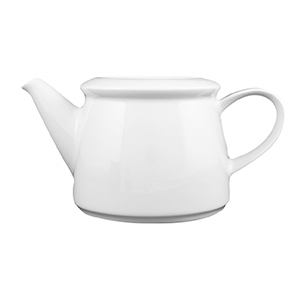Teekanne Unterteil 0,90 l (1,10 l) - Form: Today, - weiss - aus Porzellan. Hersteller: Eschenbach., "Made in Germany".