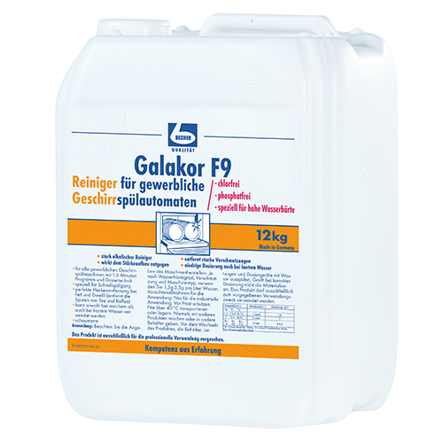 12 kg "Dr. Becher" Galakor F9 Geschirrreiniger 10 l von Dr. Becher