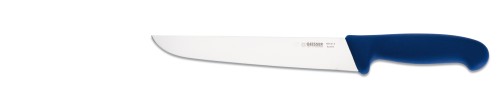 Giesser Schlachtmesser mit 21 cm Klingenlänge, blauer Griff, Klinge aus hochwertigem Chrom-Molybdän-Stahl