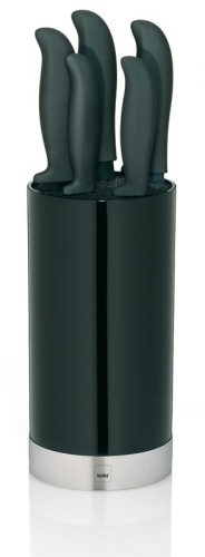 KELA Messerblock Acida schwarz Ø11cm