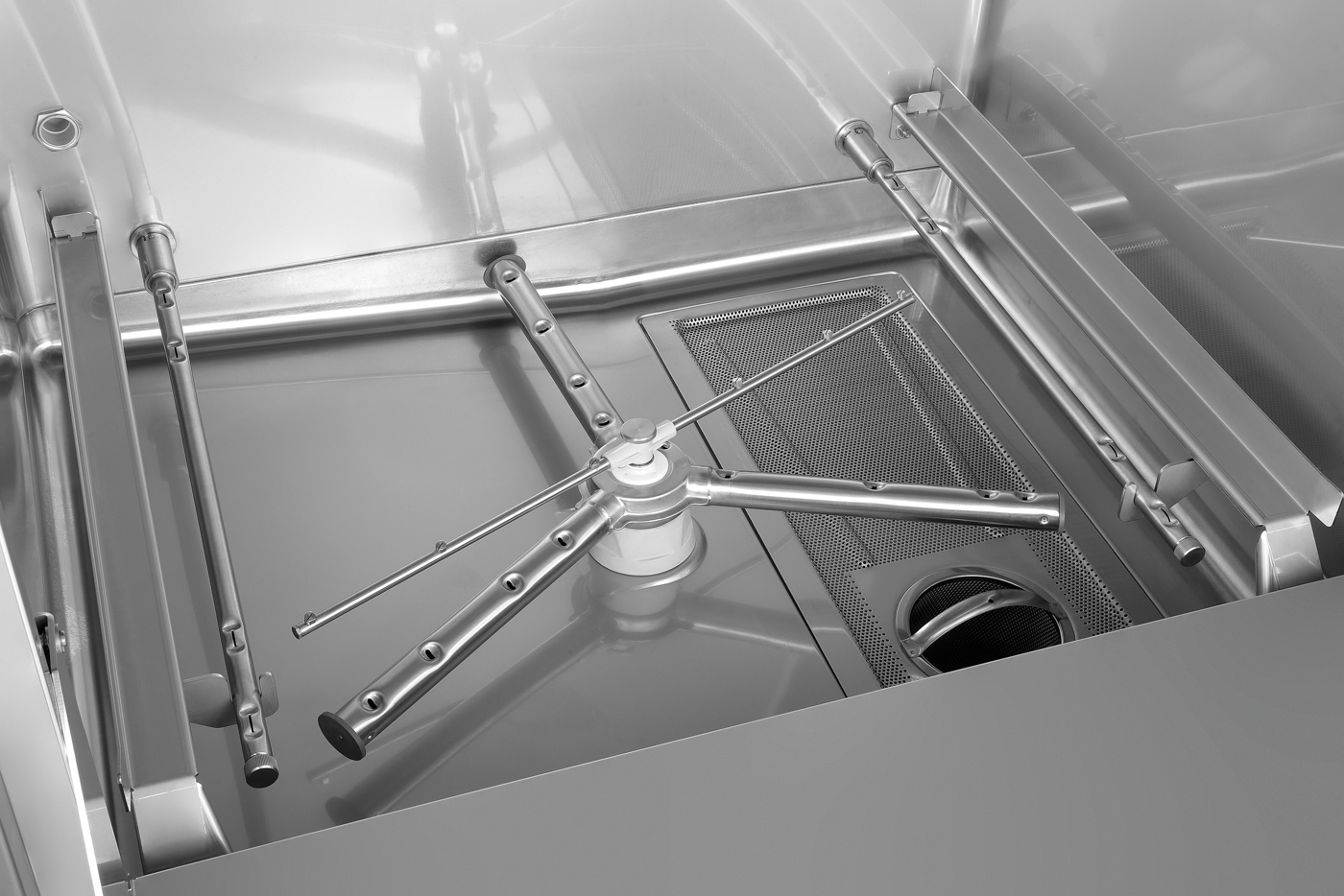 Bartscher Topfspülmaschine TS 850 R |Eigenschaften: Doppelwandige Tür alsArbeitsfläche nutzbar | Maße: 99 x 93 x 179,0