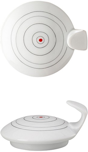 TAC Gropius Stripes 2.0 von Rosenthal, Deckel zu Zuckerdose für 6 Personen, aus Porzellan, spülmaschinengeeignet