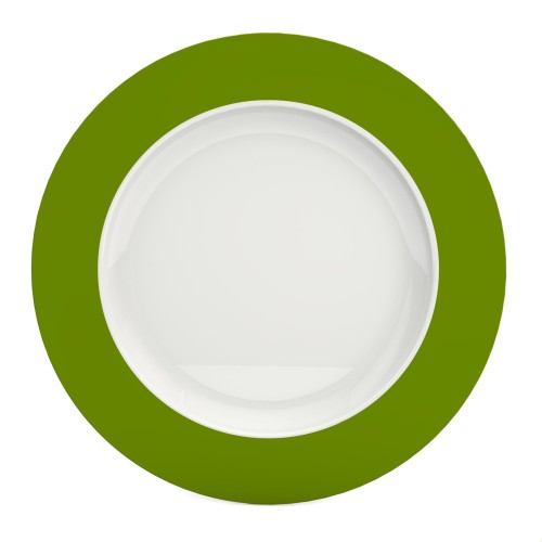 Ornamin Teller flach 1204, Ø27cm Rand grün