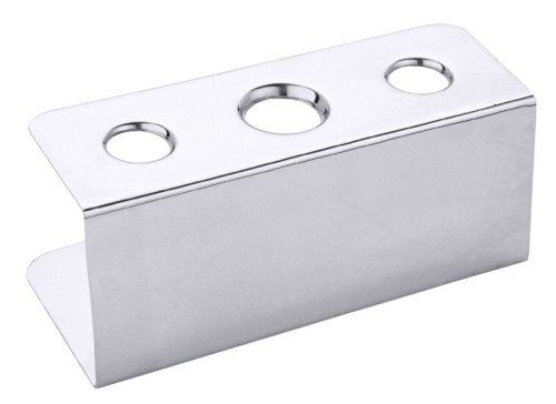 Eishörnchenständer mit drei Löchern aus Edelstahl 18/10, hochglänzend, wahlweise mit zwei oder drei Löchern, zum Absetzen von Eistüten,