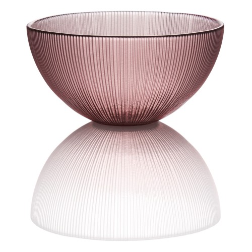 WMF Glas Schale M rose H7,5cm | Maße: 15 x 15 x 7,5 cm