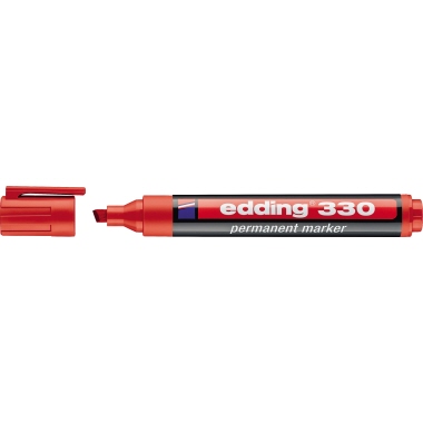 edding Permanentmarker 330 1-5mm rot Keilspitze nachfüllbar