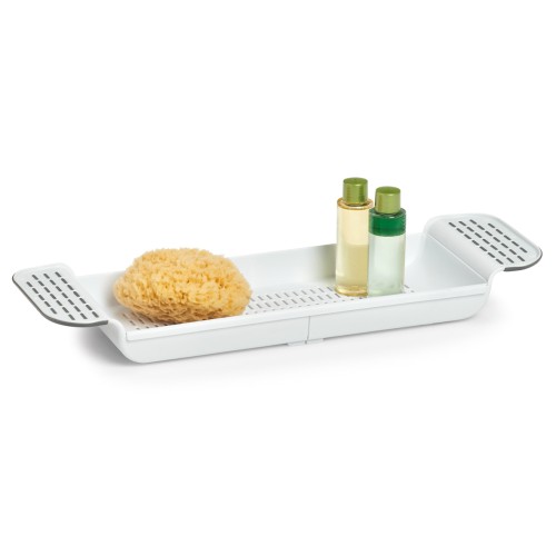 Badewannenablage, Kunststoff, weiß. Länge: 550 mm. Breite: 173 mm. Höhe: 65 mm