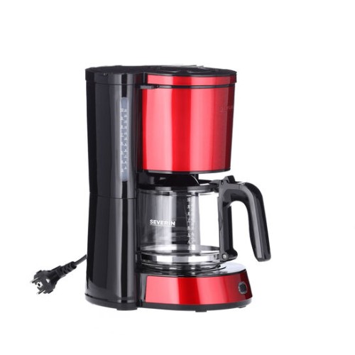 Severin Filterkaffeemaschine "TYPE", ca. 1000 W, bis 10 Tassen, beidseitige Wasserstandsanzeige, automatische Abschaltung