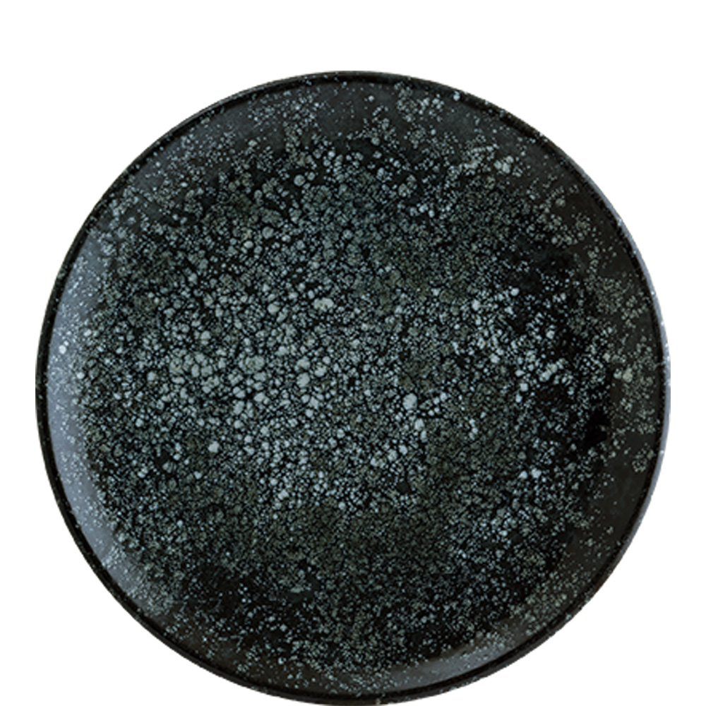 Bonna Cosmos Black Gourmet Teller flach 21cm, Envisio Digitaldruck, schwarz, Porzellan