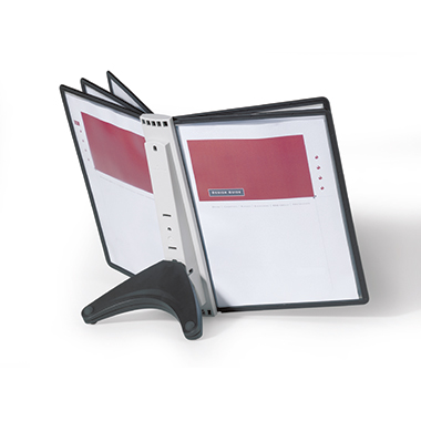 DURABLE Sichttafelständer SHERPA® SOHO 5 DIN A4 Polypropylen schwarz 5 Sichttafeln