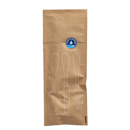 250 Besteckbeutel 26 cm x 10 cm natur von PAPSTAR