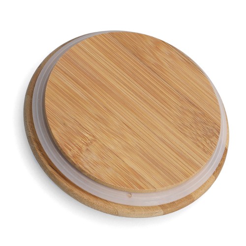 Vorratsdose m. Bambusdeckel, 1540 ml, Steingut,.