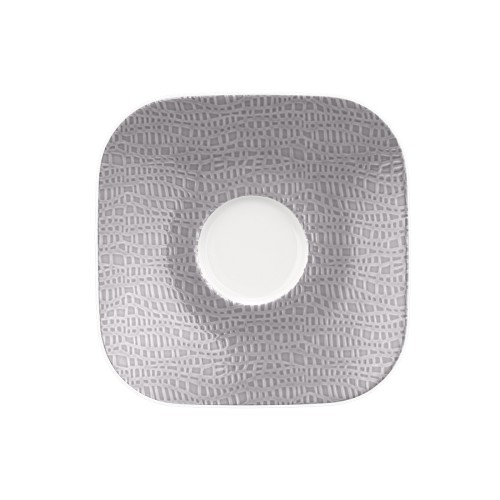 Seltmann Kombi-Untere eckig klein 13x13 cm M5387, eckig, Form: Coup Fine Dining, Dekor: 57272 8, hohe Kantenschlagfestigkeit, Made in Germany