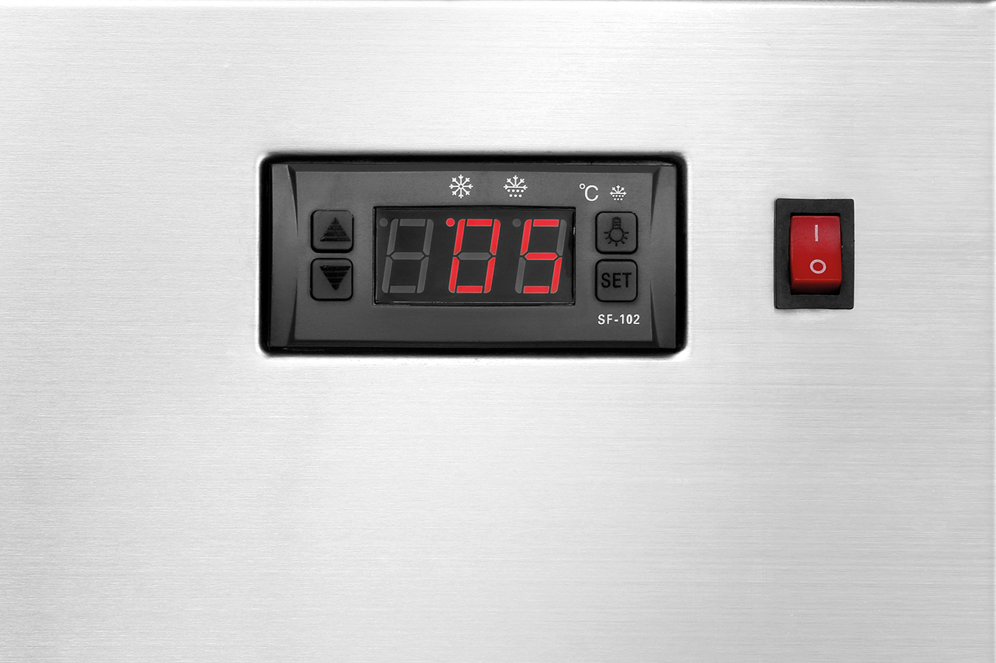 Bartscher Mini-Kühlvitrine 78L, Edelstahl | Artder Verglasung: Doppel-Verglasung | Maße: 43 x 39x 98,6 cm. Gewicht: 41,8 kg