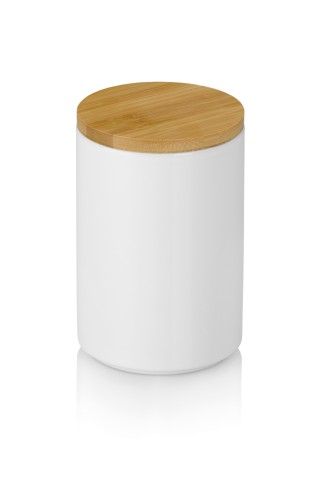 Kela Vorratsdose Cady aus Keramik, weiß, Höhe ca. 150mm, Ø 100mm , Inhalt: 0,7 L