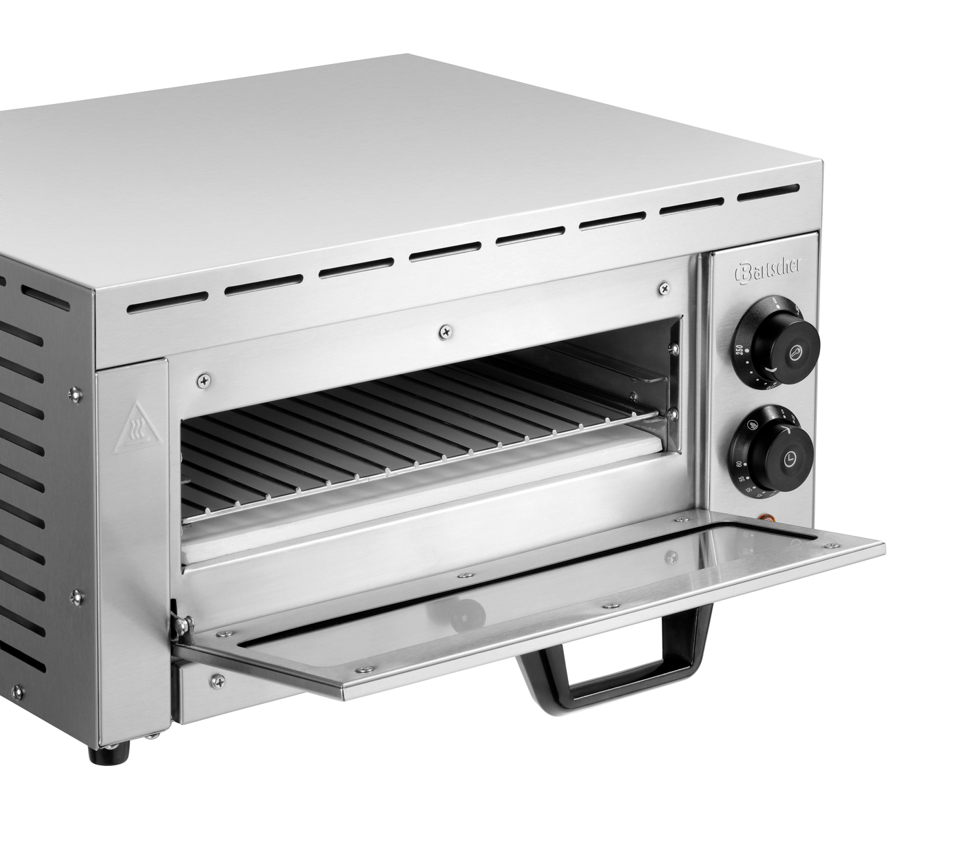 Bartscher Pizzaofen ST340 | Spannung: 230 V |Maße: 51 x 50 x 27,0 cm. Gewicht: 21,5 kg