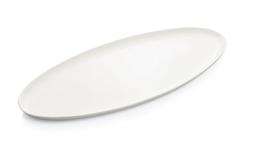 Platte. Porzellan. Maße: 65 x 29 cm.