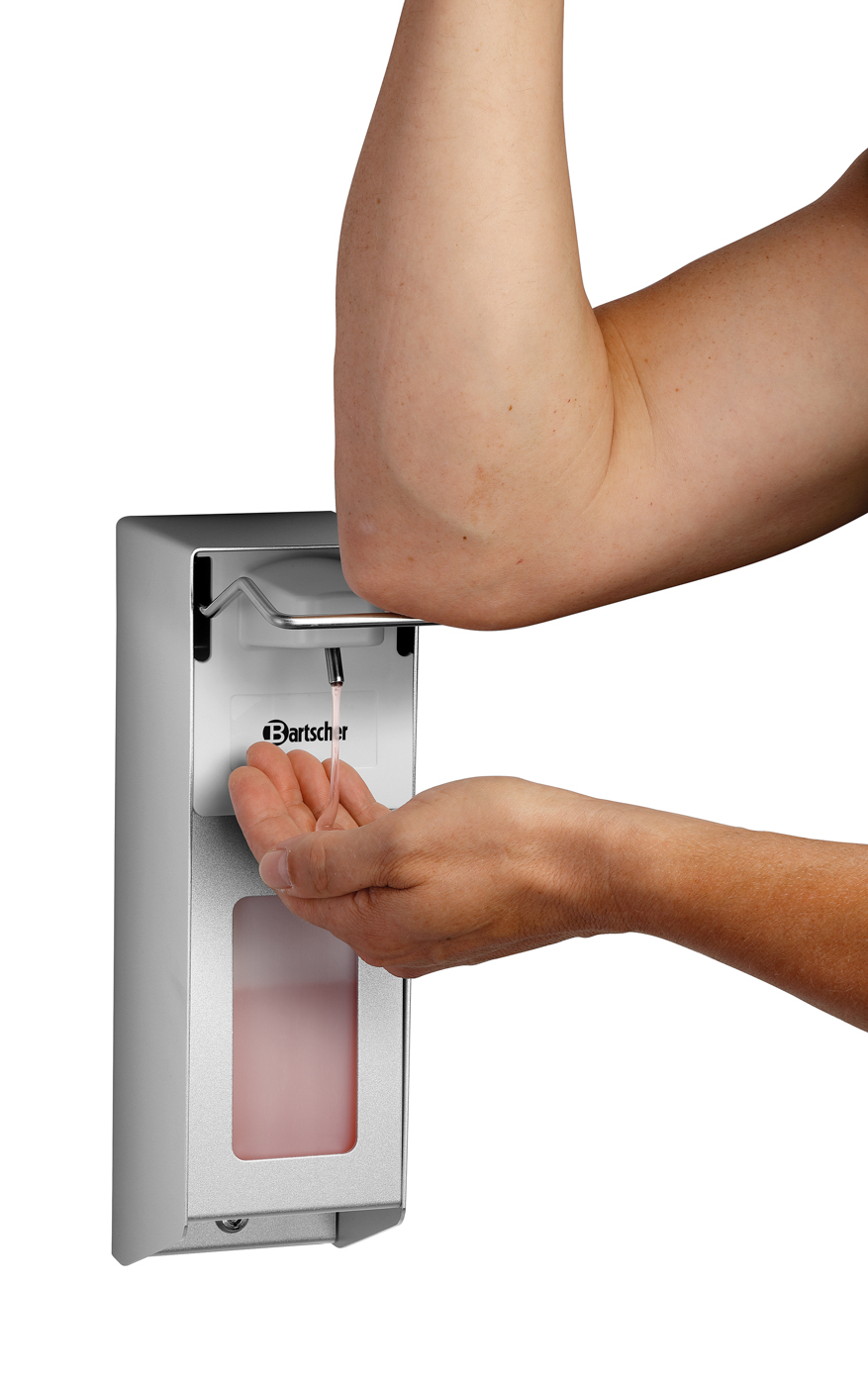 Bartscher Seifenspender PS 1L-W | Ausführung:Wandmontage | Maße: 9,3 x 20 x 33,0 cm. Gewicht:0,84 kg