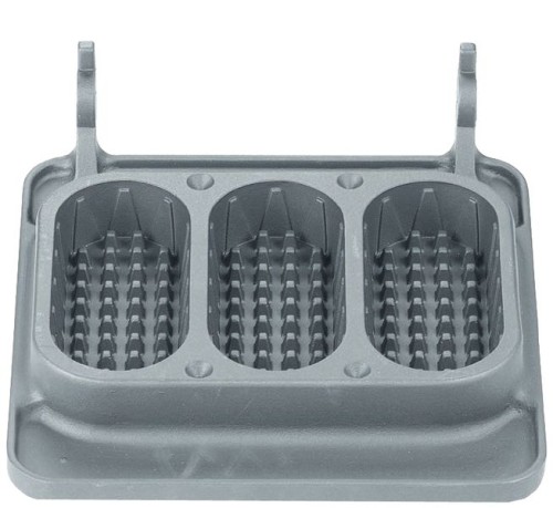 NEUMÄRKER Baguettewaffel Backplattensatz für Backsystem antihaftbeschichtetes Aluminium