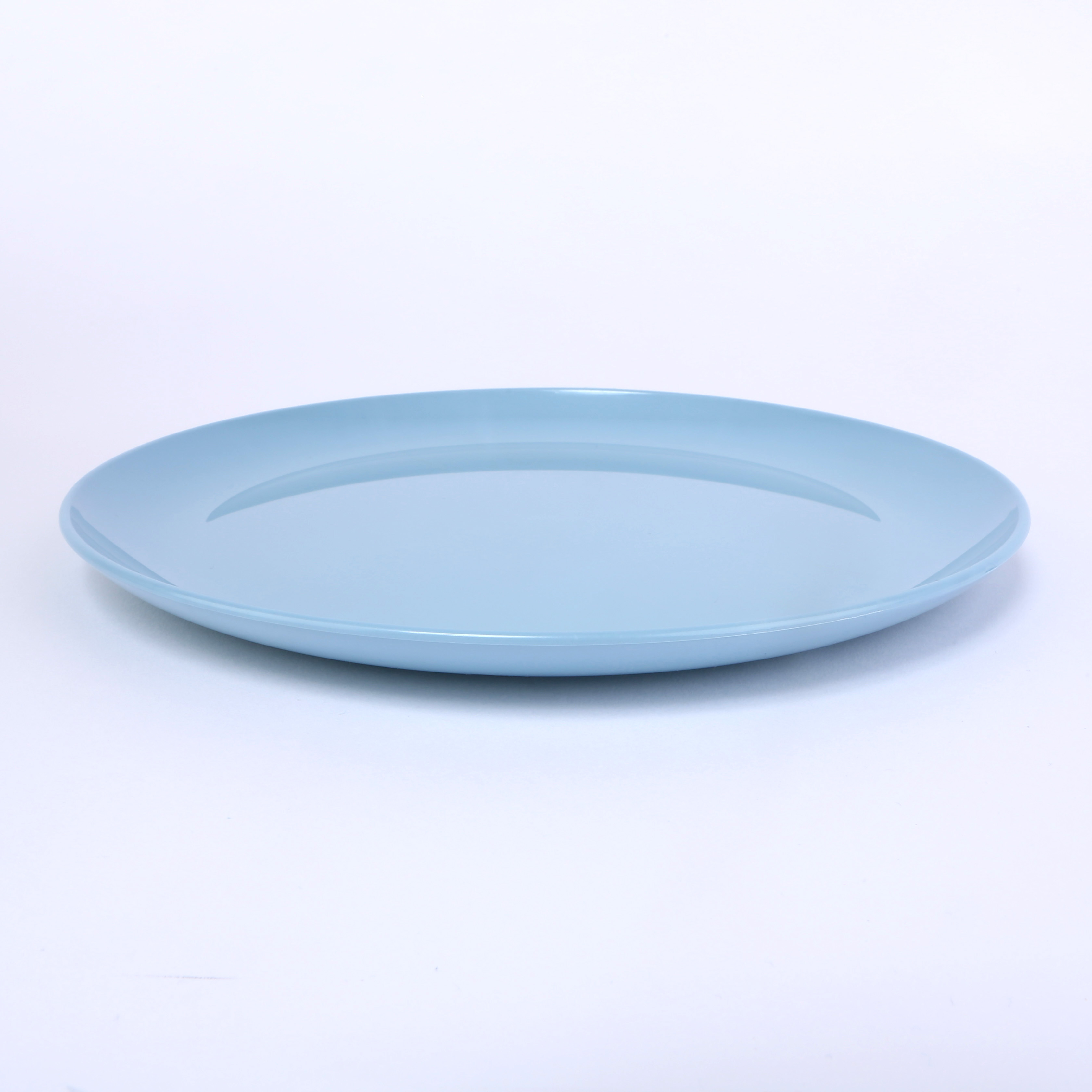 vaLon Zephyr Speiseteller 24 cm aus schadstofffreiem Kunststoff in der Farbe pastellblau.