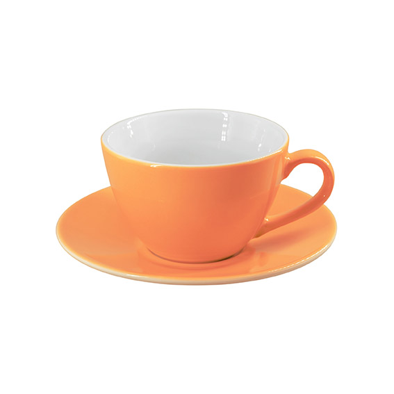 Obertasse 0,32 l - Form: Table Selection - Dekor, 78881 aprikose - aus Porzellan. Hersteller:, Eschenbach. "Made in Germany".