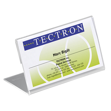 DURABLE Tischnamensschild 100 x 52 mm (B x H) Acryl transparent 10 St./Pack.