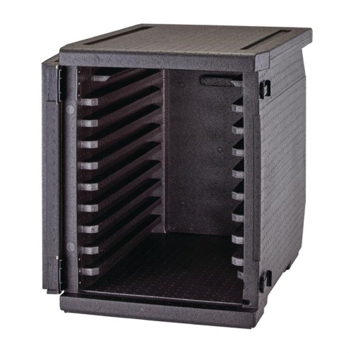 Cambro isolierter Frontlader Lebensmitteltransportbehälter 126L mit 9 Schienen. Sorgfältig konzipierte, integrierte