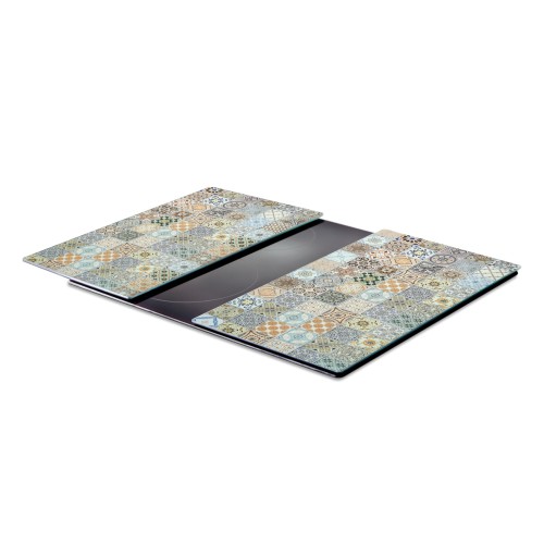 Herdabdeck-/Schneideplatten-Set "Mosaik", 2-tlg.. Länge: 520 mm. Breite: 300 mm. Höhe: 8 mm