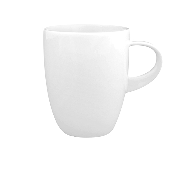 Jumbobecher 0,50 l - Form: Universo - weiss - aus, Porzellan. Hersteller: Eschenbach. "Made in, Germany".