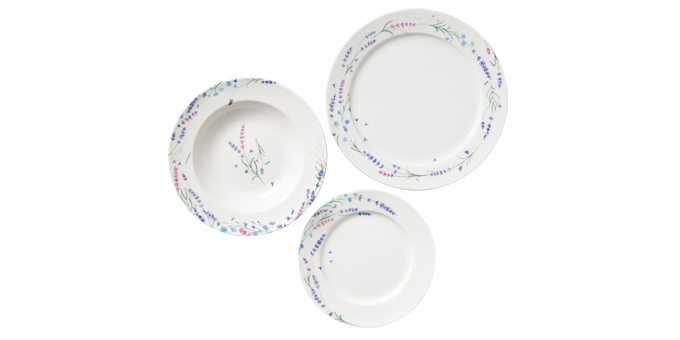 Teller-Set PROVENCE, 12 St.