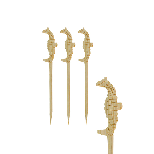 200 Fingerfood - Picker "pure" 9 cm "Seepferdchen" von PAPSTAR