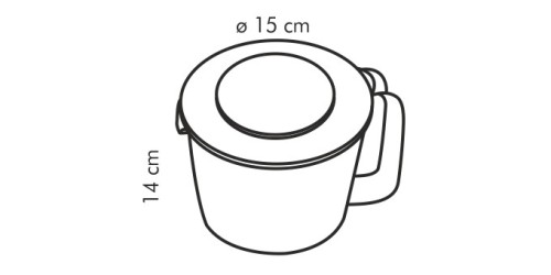 Mixgefäß mit Messskala DELÍCIA 1.5l